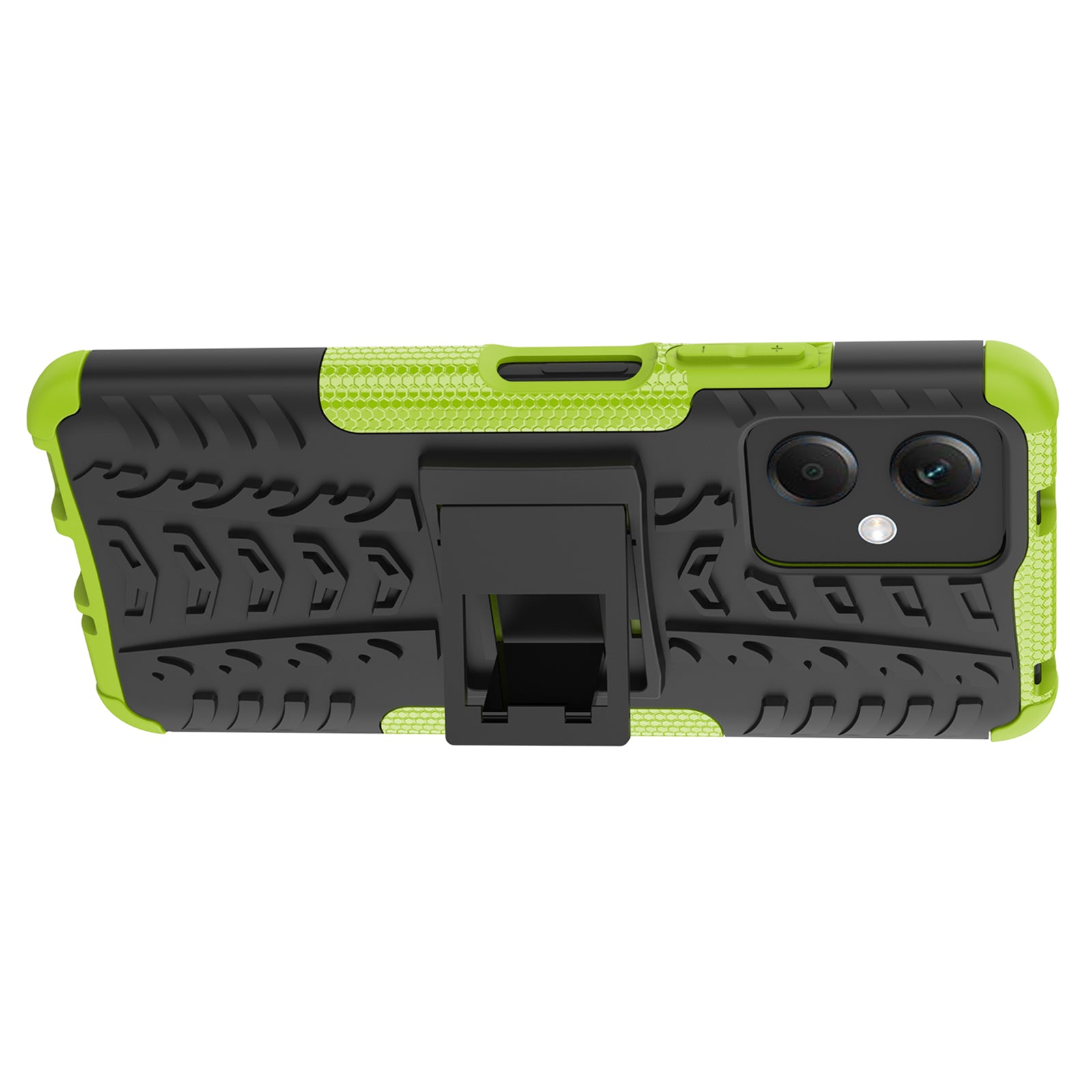 For Xiaomi Redmi Note 12 5G (Global) (India) (China) Poco X5 5G Collision Resistant Tyre Pattern Kickstand Case PC TPU Rugged Hybrid Phone Cover For Xiaomi Redmi Note 12 5G (Global) (India) (China) Poco X5 5G Collision Resistant Tyre Pattern Kickstand Case PC TPU Rugged Hybrid Phone Cover
